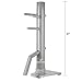 Flex HQ Adjustable Height Wing Chun Dummy Mook Yan Jong IP Man Training Target Silver
