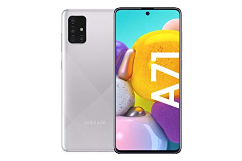 Galaxy A71 Android Smartphone ohne Vertrag, 4 Kameras, 4.500 mAh Akku, Schnellladen, 6,7 Zoll Super AMOLED Display, 128 GB/6 GB RAM, Dual SIM,