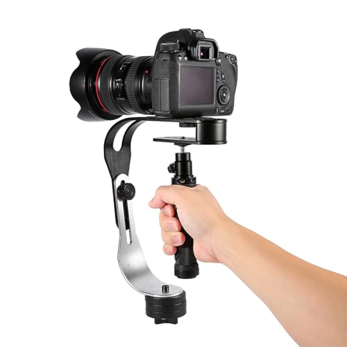 Cryfokt Estabilizador de Vídeo Pro Estabilizador de Vídeo Steadycam Portátil, para Cámara DSLR SLR, Calidad Asequible para Fotógrafos y Cineastas