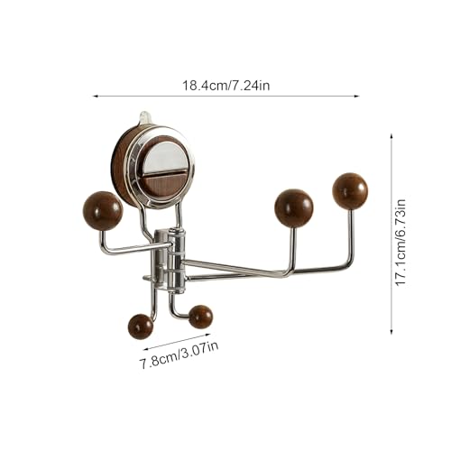 Crochets pour verre sans perçage à fixation rotative stable