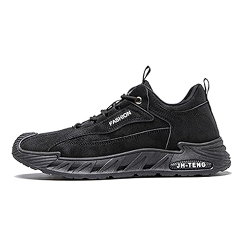 Image of ANUFER Mens PU Sport Shoes Fashion Chunky Sneakers Height Increasing Trainers