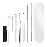 【Caja de plástico portátil】 Este kit de eliminación de cera viene con una caja de almacenamiento de plástico. Mantenga su kit de auriculares limpio y libre de daños con la funda delgada, ideal para viajar o para guardar en casa.