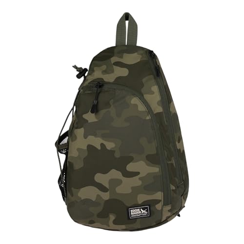 Eddie Bauer Ripstop 8L Shoulder Sling Pack with Padded Air-Mesh Adjustable Crossbody Strap for Right or Left Handed Fit - Slate