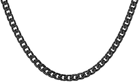 Steeltime 18金 ゴールドメッキ ステンレススチール フランコチェーン ネックレス 保護ベルベット ジュエリーポーチ付き,