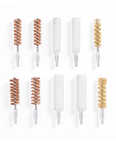PINTY Gun Cleaning Brush Kit, 10 Piece 9 mm &