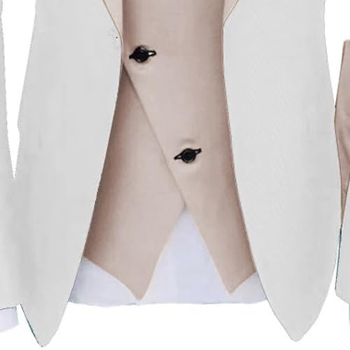 Mens 3 Pieces Wedding Prom Tuxedo Formal Business Single Breasted Suits Slim Fit 1 Button Dinner Blazer Vest Pant4