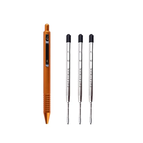 Stylo et encre gel Everyman Grafton Orange, votre partenaire d'écriture EDC au bureau et en voyage