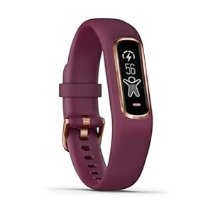 Garmin Vívosmart 4 Fitnesstracker, stijlvol design, hartslagmeting aan de pols, slaapanalyse