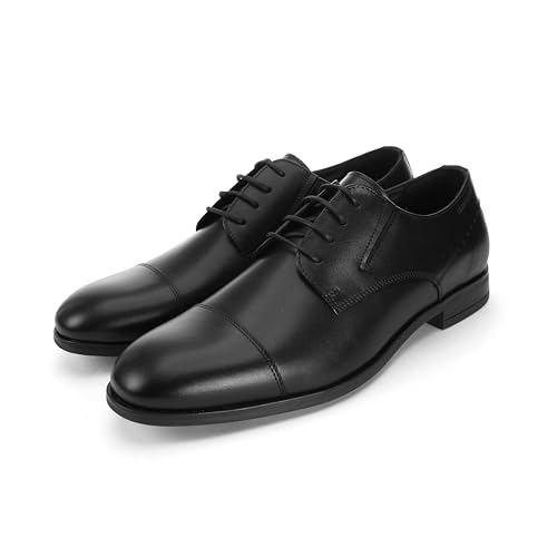 Image of Thomas Crick Men's Genuine Leather Plain Derby Shoes