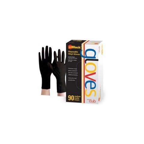 Product Club Jetblack vinyl glove, black, 90 count, x-large Cover