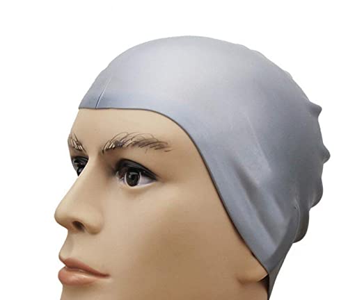 Image of Swimming Combo Kit for Men & Boys | Swimming Shorts (28-34), Goggles, Silicone Cap, Ear Plugs & Nose Clip | Regular Fit Swimwear Set - Grey