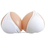 [ミコプエラ] 三角形 乳癌パッド シリコンバスト 人工乳房 左右2個セット 胸パッド (3000グラム×2)