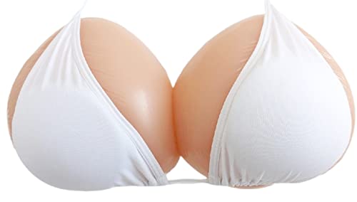 Micopuella 三角形 乳癌パッド シリコンバスト 人工乳房 左右2個セット 胸パッド