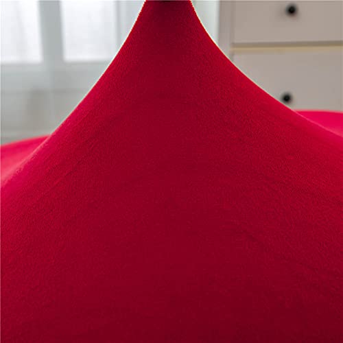 Maiyu-My Velvet Chaise Longue Slipcover Luxury Chaise Chair Covers For Living Room Indoor Furniture Cover Slipcovers For Chaise Lounge Ultra Soft Machine Washable (Red) #TOP6
