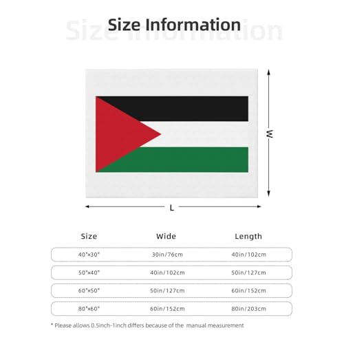Couverture Palestine EdWal en microfibre douce lavable et anti-plis - 8