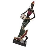 Charme africain exotique : orné d’un caractère africain unique, cet ornement apporte une touche d’exotisme à votre décoration intérieure, votre bureau ou votre sculpture vintage