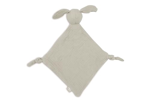 Jollein Baby Comforter - Bunny Ears, Olive Green - Dummy Cloth - 100% Cotton - Cuddly Blanket - Oeko-Tex Certified - Olive Green - Image 2