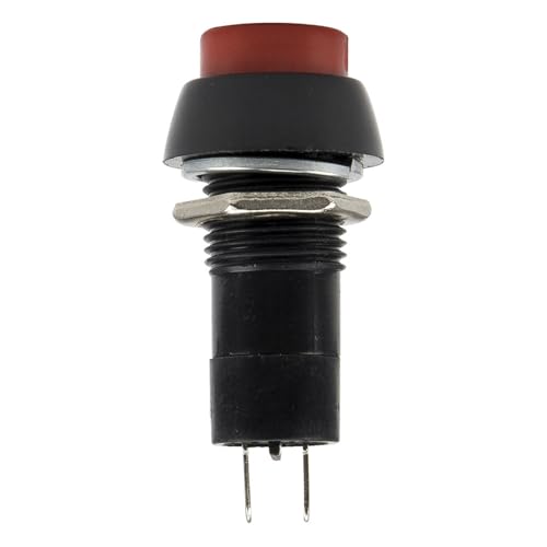 Interrupteur autobloquant PBS-11A 12mm avec contact SPST rouge pour panneau de commande