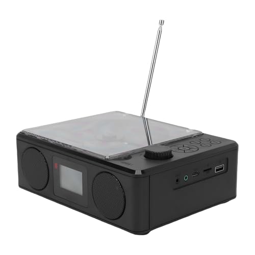 Lecteur CD Portable rétro pour le salon et la cuisine avec radio FM et télécommande