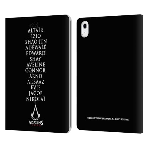 Coque Assassin's Creed iPad Air 2020 2022 Head Case Designs étui en cuir avec portefeuille intégré