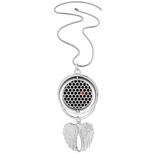 Collier hexagonal ailes d'ange pendentif géométrique femme chaîne ajustable tendance