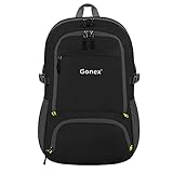 Gonex Lightweight Packable Backpack Handy Travel Daypack Upgraded Version 30Liters Black