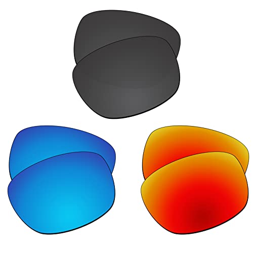 Tecnologia di chiarezza Super HD, filtra i riflessi più duri dai tuoi occhiali da sole Oakley Ten. Le lenti polarizzate EZReplace consentono di vedere colori più ricchi e migliorati, contrasto vivido e chiarezza equilibrata