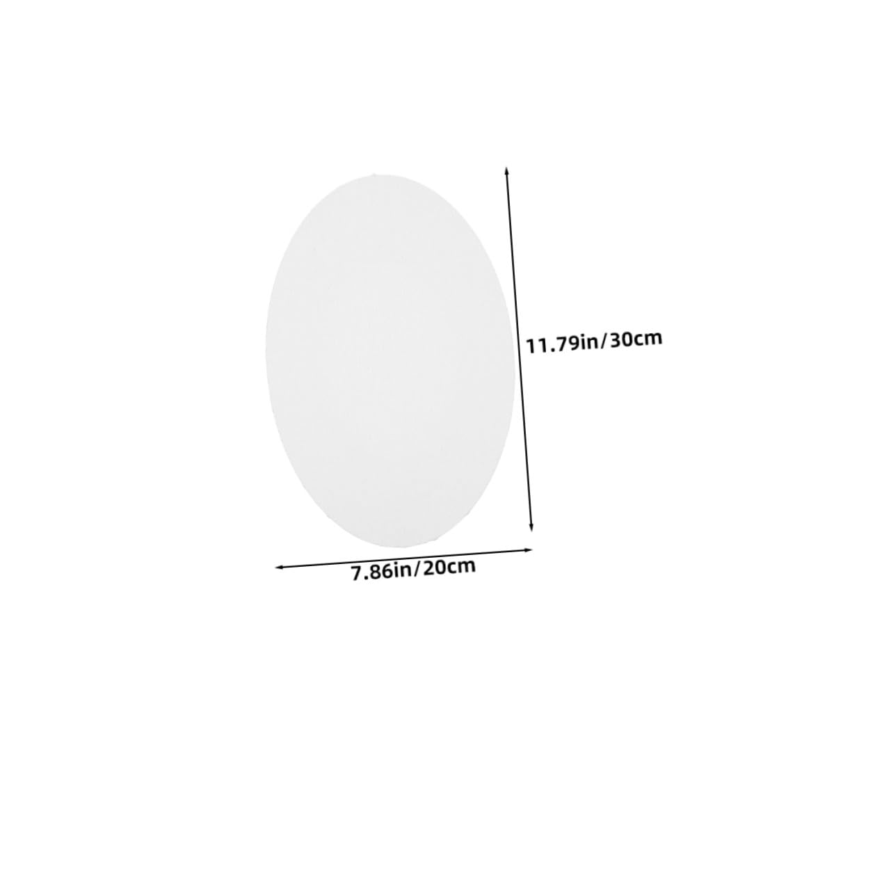 5 Piezas Marco de Pintura al Óleo Ovalado de Madera Resistente Lienzo para Dibujar Tablero de Dibujo al Óleo sin Terminar Suministros para Pintura