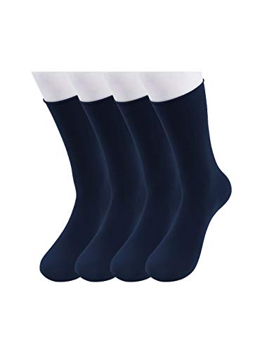 Image of uxcell Women Elastic Selvedge Cuffs Sheer Nylon Crew Socks 2 Pairs
