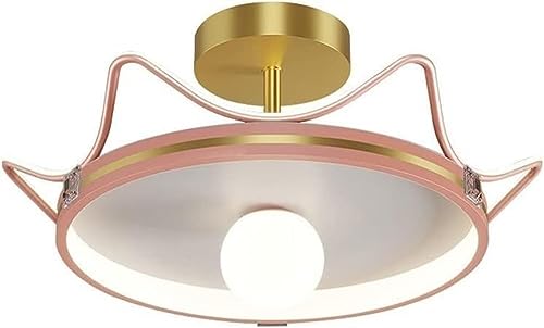 Lustre couronne nordique en fer et acrylique haut de gamme pour chambre d'enfant