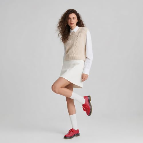 Image of IMPREMEY Mary Janes Oxford Bow Flats Loafers Shoes for Women Round Toe Platform Non-Slip Comfortable Casual Cute Shoes