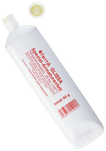 Stabilo-Sanitaer Spezial Glissa Armaturenfett 60g Tube, Wasserhahnfett lebensmittelecht, Temperaturbeständig -20 bis +140°C, Schmierfett für Trinkwasserleitungen