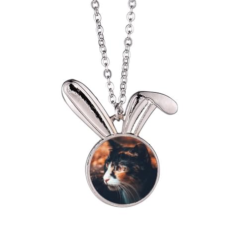 Collier chat marron vintage le cadeau idoine pour femme passionnée