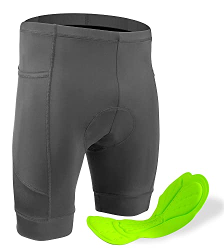 AERO|TECH|DESIGNS | Men's 3D Gel Padded Bike Shorts | Black | XX-Large