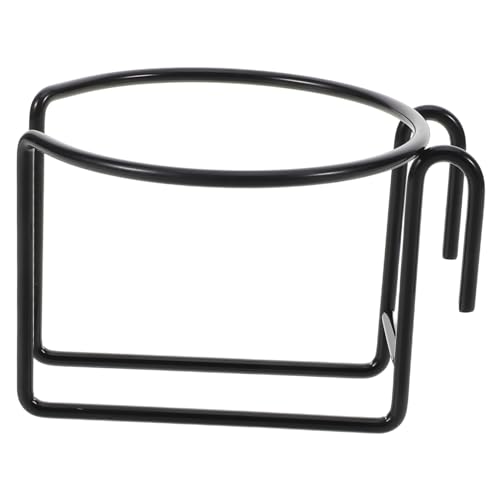 GRIRIW Metal Shopping Cart Cup Holder Universal Hanger for Milk Bottle Carrier on Grocery Bike Trolley