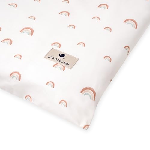 Housse matelas à langer coton bio 85x75 Julius Zöllner arc-en-ciel bébé