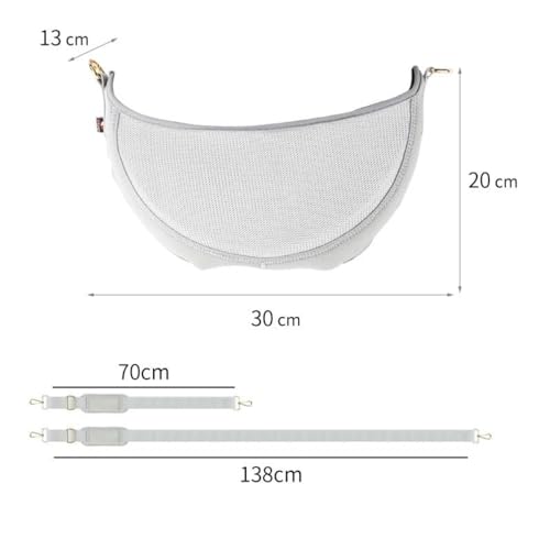 Taoricen Tragetasche aus Netzstoff Kompatibel mit Harman Kardon Onyx Studio 6 Lautsprecher, Einzelner Riemen Organizer-Tasche Schutztasche (Grau)