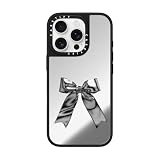 CASETiFY ミラー MagSafe対応 iPhone 16 Proケース [反射性 / 1.5mからの落下試験をクリア (MIL規格1倍相当) / ワイヤレス充電およびMagsafe対応] - Metallic Ribbon - クリア ブラック