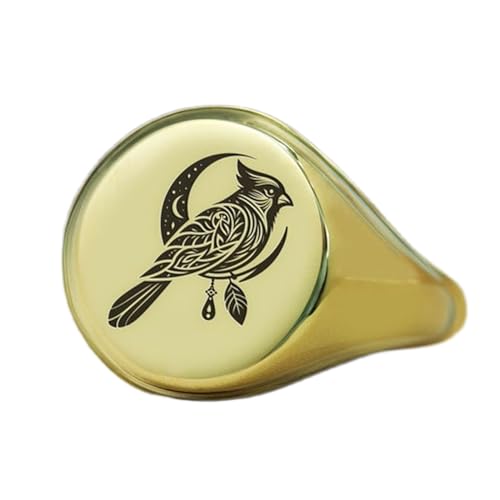 Bague cardinal ronde en argent et or pour parfaire votre style vestimentaire quotidien