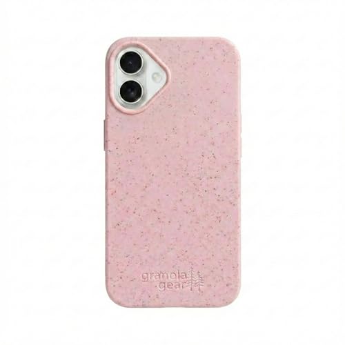 Eco by GranolaGear - Eco-Friendly Phone Case for iPhone 16 Plus - Biodegradable, Compostable, Plastic-Free, Made from Plants - Pink Sands