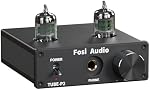 Fosi Audio P2 Headphone Amplifier Vacuum Tube Headphone Amp Mini Hi-Fi Stereo Audio with Low Ground Noise Output Protection