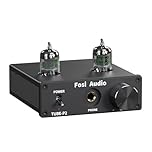 Fosi Audio P2 Röhren Kopfhörerverstärker Vakuumschlauch Vorverstärker Mini Hi-Fi Stereo Audio mit niedrigem Erdgeräuschausgang Schutz für Kopfhörer