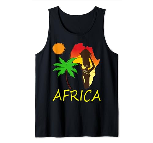 Safari Mama Africa Camiseta Palmeras Leopardo Guepardo Regalo Camiseta sin Mangas