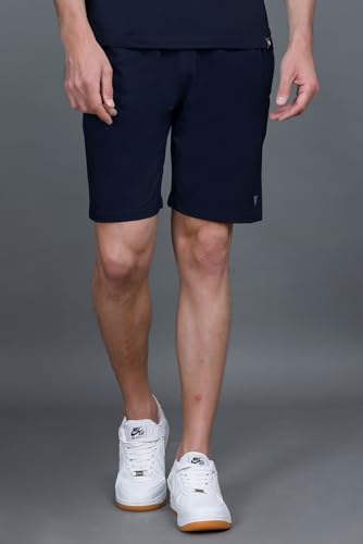 Image of GODFREY Cotton Half Trackpant with Zipper Pocket Shorts for Men | Outdoor Light Weight Sports
