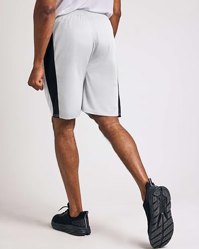Image of Real Essentials Men's Active Athletic Performance Shorts with Pockets - 5 Pack