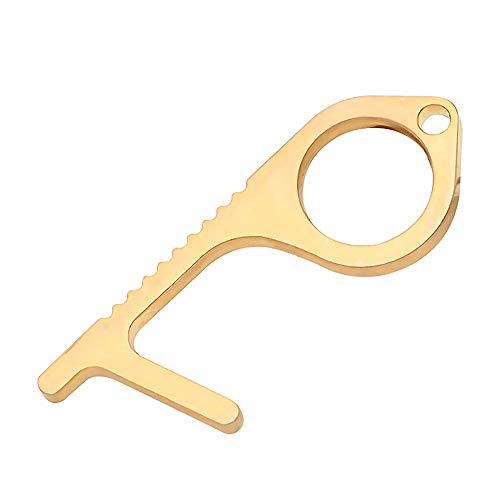Hygiene Hand Brass Clean Key, No Touch Door Opener hygienic Tips