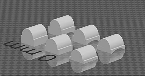 LOBOLOKO Perfect Hop - 6 Stück Hop-Up Nubs/Flat Hop und Omega Spacer/Verschiedene Größen für Airsoft Softair HopUp Chamber Kammer/R-Hop RHOP Tensioner
