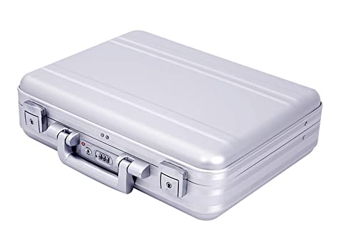 Urecimy Small Briefcase 14.5X4.5X10.6 Inch Combination Tsa Lock Metal Briefcase Aluminum Cash Case Ipad 14 Inch Notebook Case cover