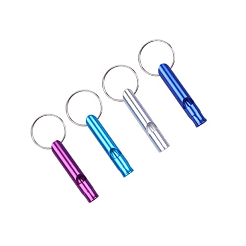 DECOMELODY 20Pcs Rescuing Whistles with Keychain for Emergency Survival for Hiking Camping Climbing Portable Lightweight Loud Sound Signal Random Color