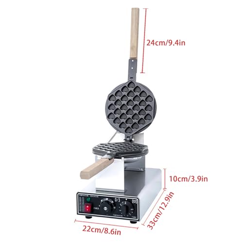 Gaufrier à bulles commercial 1400W antiadhésif performant - 2